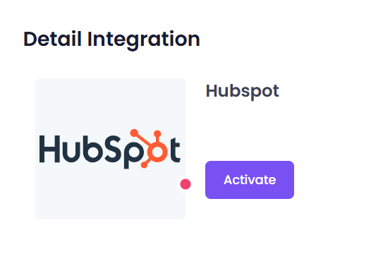 Activate Integration